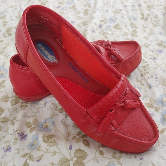 dr scholl's red shoes